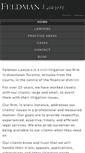 Mobile Screenshot of feldmanlawyers.ca